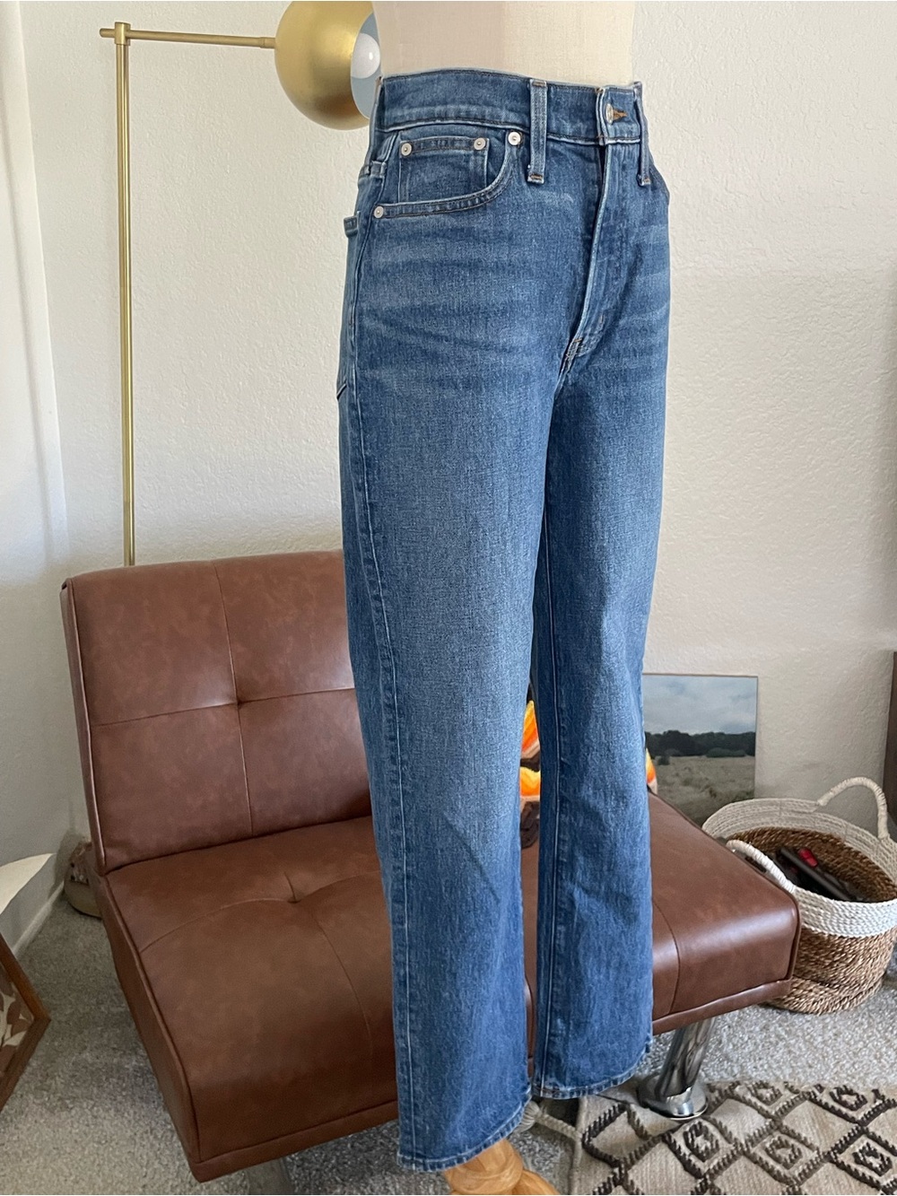 Madewell The Perfect Vintage Straight Jean Mayfield Wash Straight Jeans - Picture 5 of 14